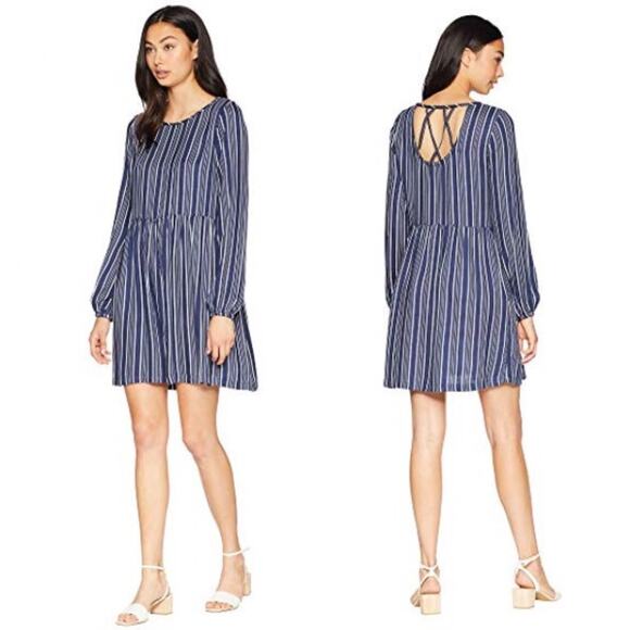 NWT Roxy Striped Highland Escape Long Sleeve Dress Size 4 - Picture 1 of 8